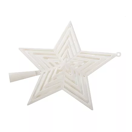 Christmas tree star christmas tree top unbreakable white