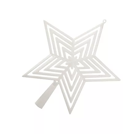 Christmas tree star christmas tree top unbreakable white