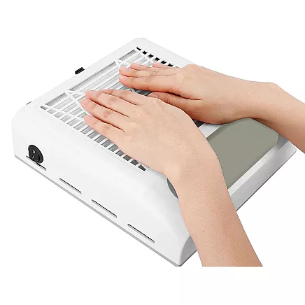 Bagless manicure cassette nail dust collector 80w with filter