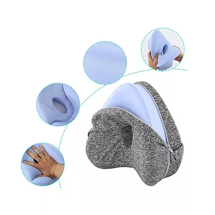Orthopaedic pillow leg wedge between the knees for sleeping leg separator