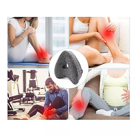 Orthopaedic pillow leg wedge between the knees for sleeping leg separator