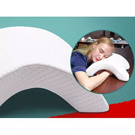 Orthopaedic pillow with armhole for sleeping memory white arch