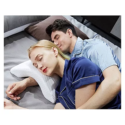 Orthopaedic pillow with armhole for sleeping memory white arch