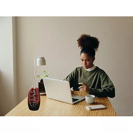 Keramikas aromas kamīns ūdenskritums + 10 vīraka konusi, sarkans