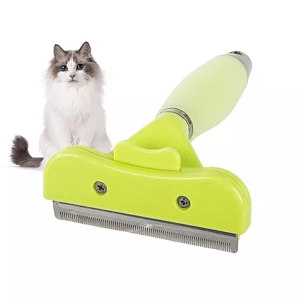 Dzīvnieku trimeris pavlnas izķemmēšanai suņiem un kaķiem, zaļš