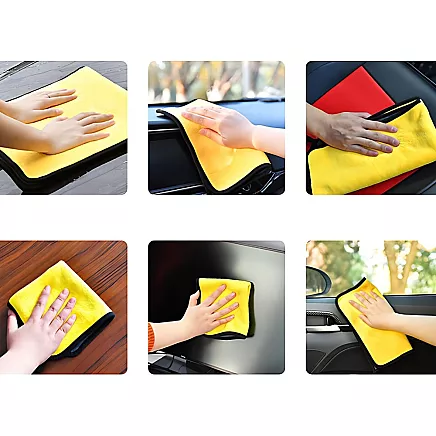 Microfibre cloths car window microfibre cloths set of 3 pcs