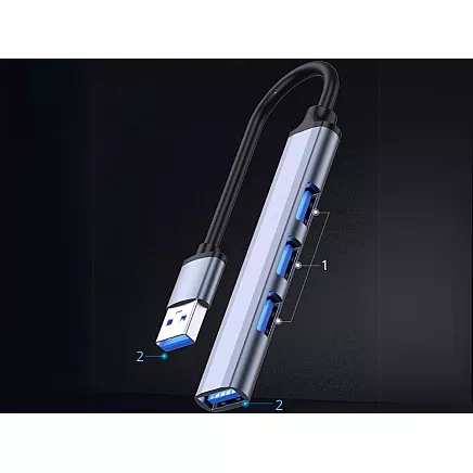 Usb 3.0 5gb/s splitter hub adapter station 4x usb 3.0 ports