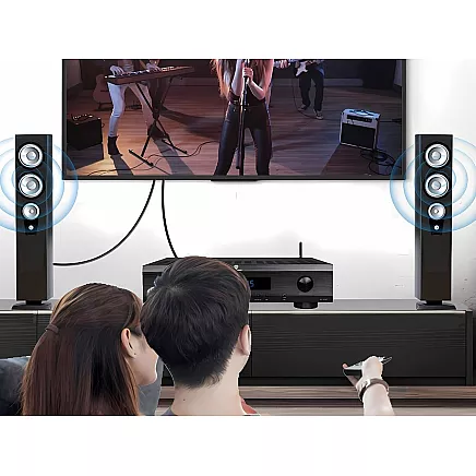 2 m pinums Toslink optiskais audio kabelis ar zelta savienotājiem