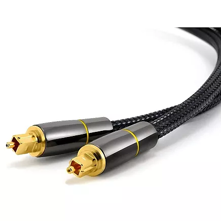 Pīts optiskais audio kabelis Toslink 3m ar apzeltītiem savienotājiem