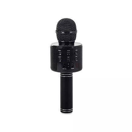 Bezvadu karaoke mikrofons ar Bluetooth skaļruni un maciņu