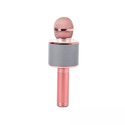 Wireless microphone bluetooth karaoke speaker round with case various modes