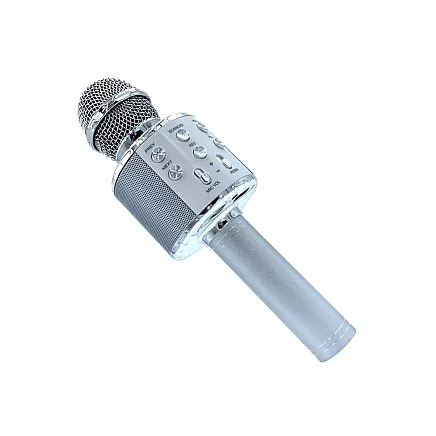 Wireless microphone bluetooth karaoke speaker round with case various modes