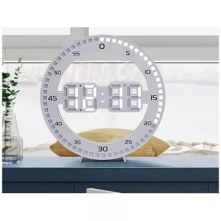 Alarm clock led electronic thermometer with alarm backlit thermometer