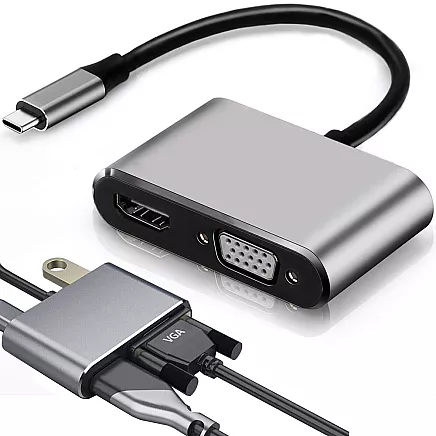 Adapter usb-c to hdmi 4k vga hub usb 3.0 usb-c power delivery adapter