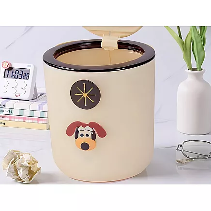 Mini waste basket dog for childrens room 2l click small handy