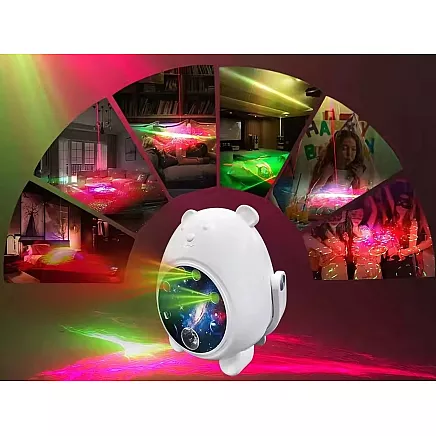 Projector bear night light led laser projector universal remote control