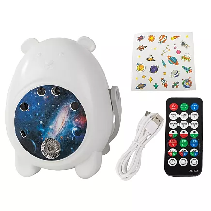Projector bear night light led laser projector universal remote control
