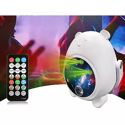 Projector bear night light led laser projector universal remote control