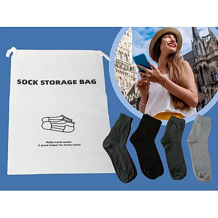 Ceļojumu zeķu soma – ūdensizturīgs organizators, puscaurspīdīgs