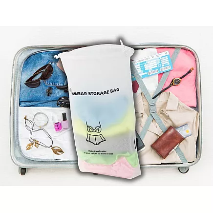 Ūdensizturīga ceļojumu apakšveļas soma – organizators, caurspīdīga