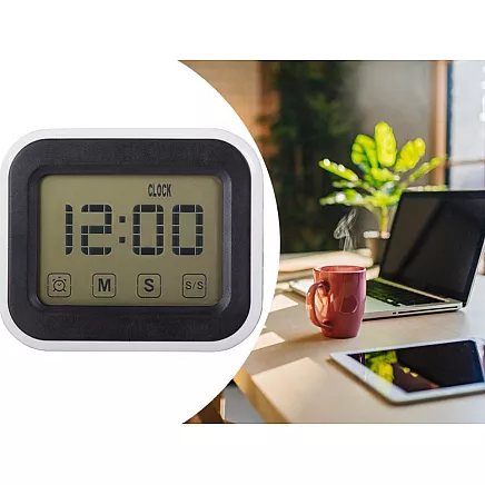 Electronic clock digital alarm clock lcd alarm display standing alarm