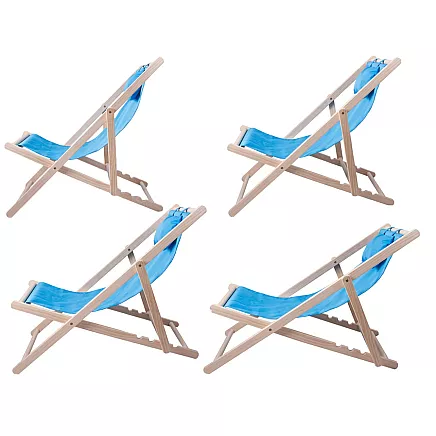 Wooden deckchair beach chairs folding garden cushion beach chair