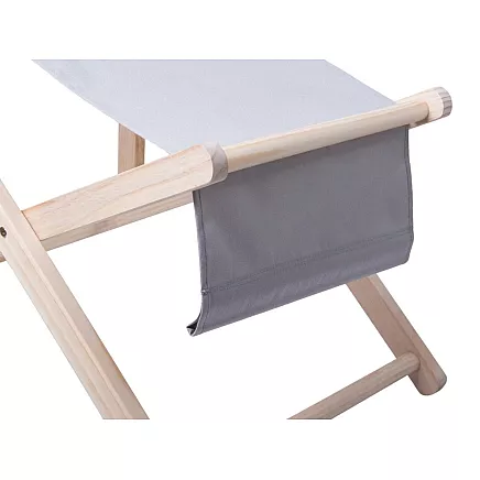 Wooden deckchair beach chairs folding garden cushion beach chair