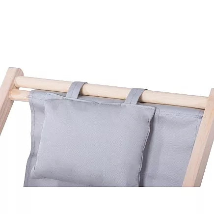 Wooden deckchair beach chairs folding garden cushion beach chair