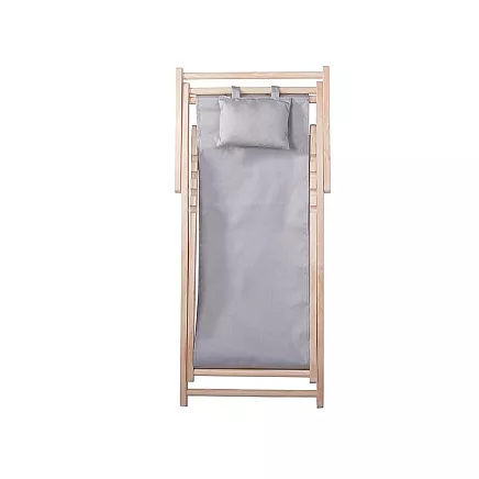 Wooden deckchair beach chairs folding garden cushion beach chair