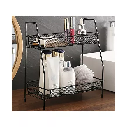 Virtuves plaukts virtuves organizators pastāvīgs divlīmeņu bēniņu garšvielu