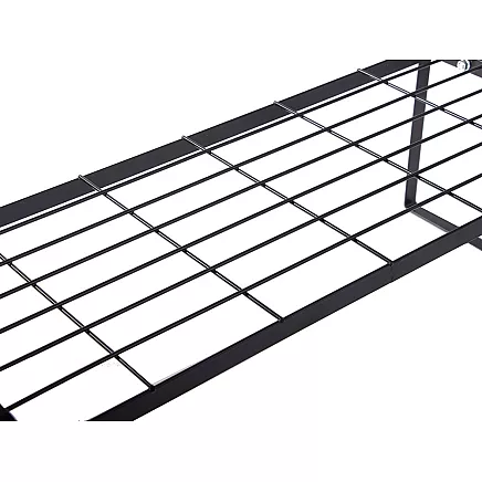 Metal shelf single tier kitchen organiser stand black for the kitchen