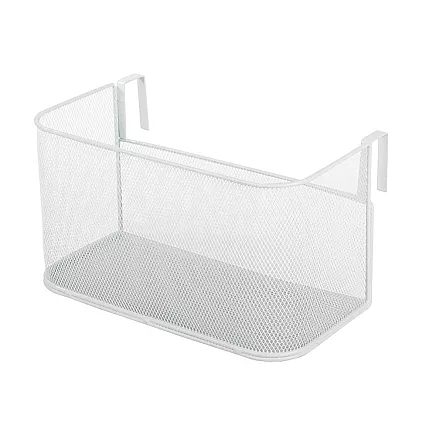 Basket metal rail-mounted organiser hanging basket kitchen shelf