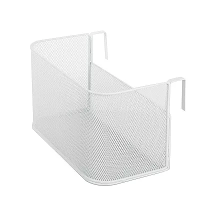 Basket metal rail-mounted organiser hanging basket kitchen shelf