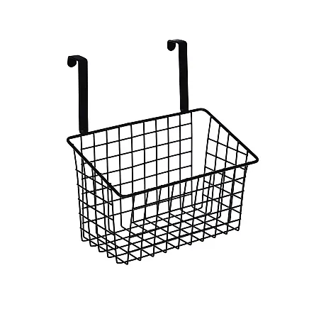 Basket metal door-hung organiser kitchen hanging shelf