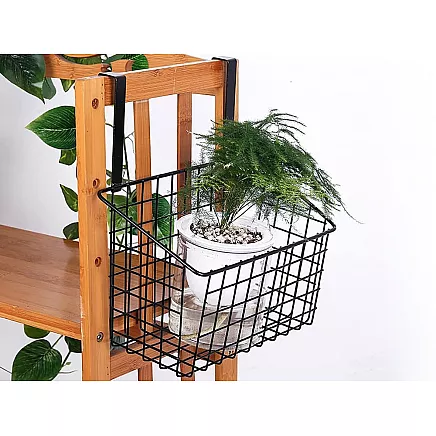 Basket metal door-hung organiser kitchen hanging shelf