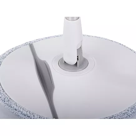 Rotary mop 360 spin bucket set 2x microfibre pads