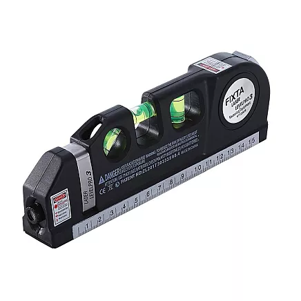 Precision laser spirit level with 2.5m measuring tape laser 3 led modes usb