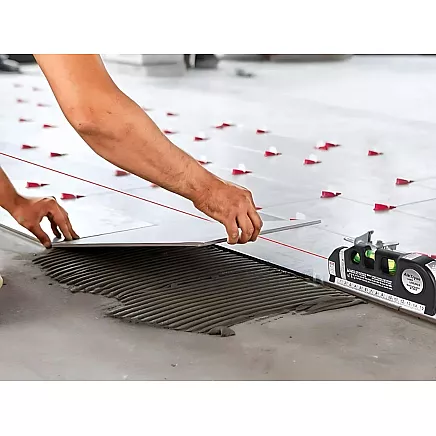 Precision laser spirit level with 2.5m measuring tape laser 3 led modes usb