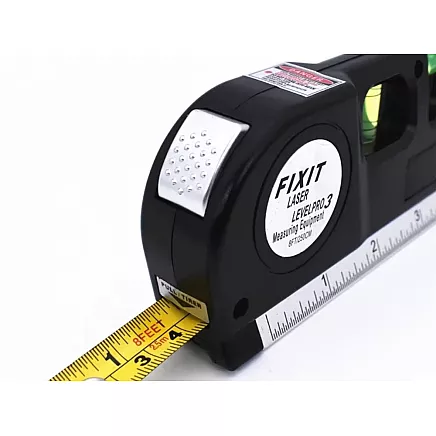 Precision laser spirit level with 2.5m measuring tape laser 3 led modes usb