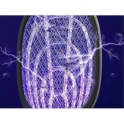 Electric fly swatter for mosquitoes moths insects with uv lamp with stand