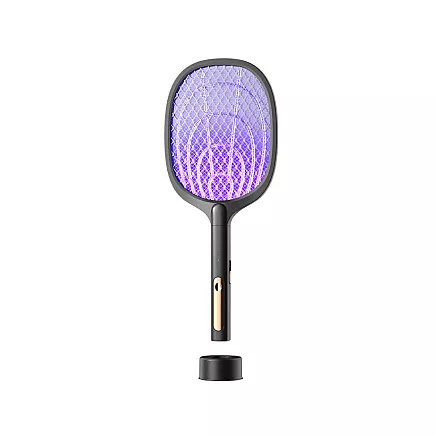 Electric fly swatter for mosquitoes moths insects with uv lamp with stand