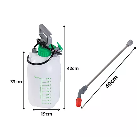 Garden hand sprayer 5 l + shoulder strap