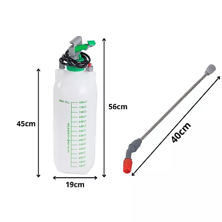 Garden hand sprayer 8 l + shoulder strap