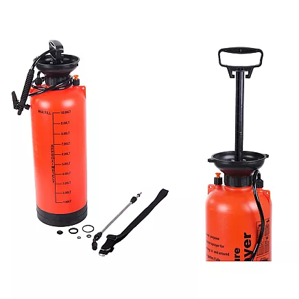 Pressure sprayer garden hand sprayer long lance 10l belt