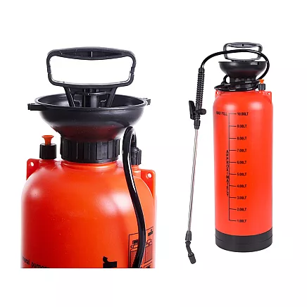 Pressure sprayer garden hand sprayer long lance 10l belt
