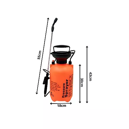PRESSURE SPRAYER GARDEN HAND SPRAYER LONG LANCE 5L BELT