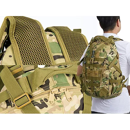 TACTICAL MILITARY BACKPACK MILITARY SURVIVAL HIKING TREKKING 30L