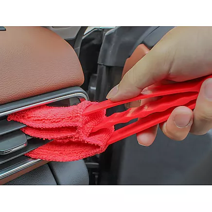 CAR DETAILING KIT BRUSHES PADS ORGANISER BAG