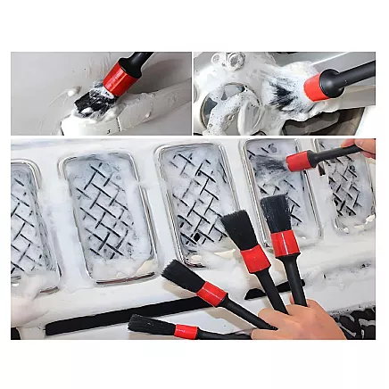 CAR DETAILING KIT BRUSHES PADS ORGANISER BAG