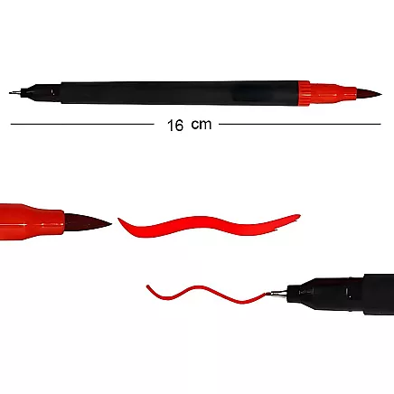 MARKER PEN SET 100 COLOURS WATERCOLOUR MARKERS DOUBLE-SIDED + CASE